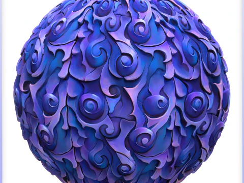 Stylized Alien Seamless Texture CG Textures