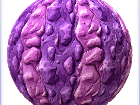 Stylized Alien Seamless Texture CG Textures