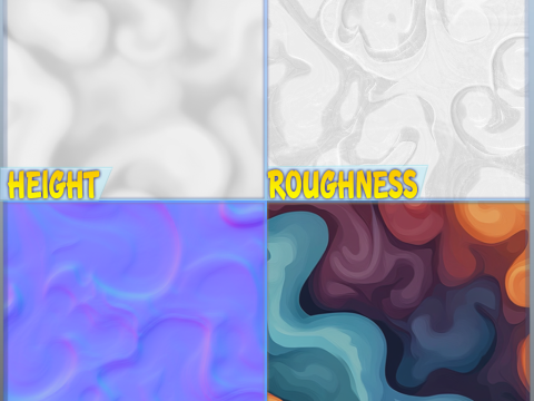 Stylized Alien Seamless Texture CG Textures
