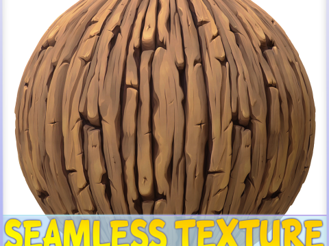 Stylized Bark Seamless Texture CG 텍스쳐