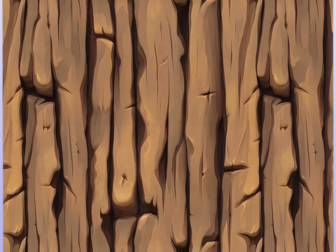 Stylized Bark Seamless Texture CG Dokuları