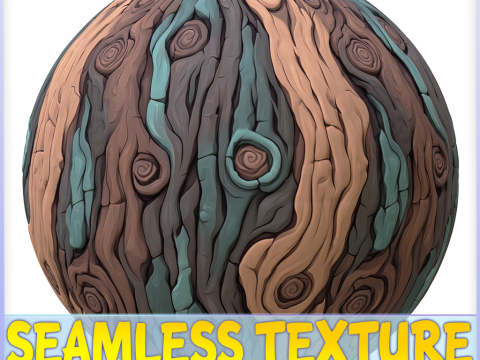 Stylized Bark Seamless Texture Texturas CG
