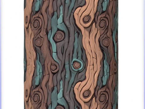 Stylized Bark Seamless Texture CG Textures