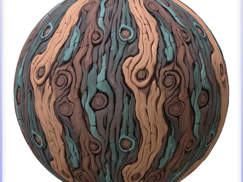Stylized Bark Seamless Texture Texturas CG