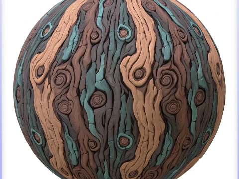 Stylized Bark Seamless Texture CG Textures