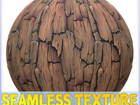 Stylized Bark Seamless Texture CG 텍스쳐