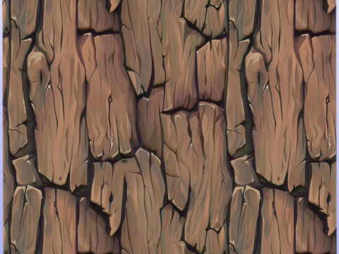 Stylized Bark Seamless Texture CG Textures