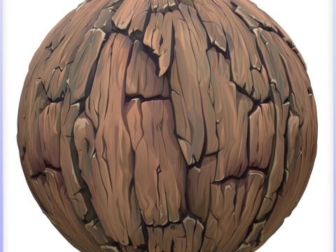 Stylized Bark Seamless Texture Texturas CG
