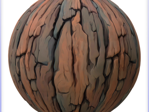 Stylized Bark Seamless Texture Texturas CG