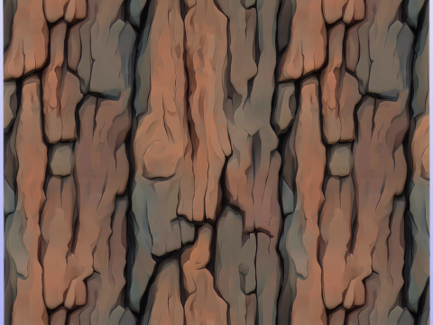 Stylized Bark Seamless Texture Texturas CG