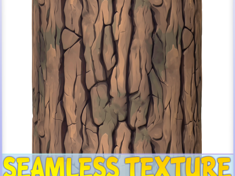 Stylized Bark Seamless Texture CG 텍스쳐