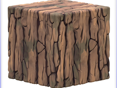 Stylized Bark Seamless Texture CG 纹理