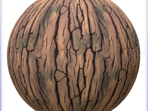 Stylized Bark Seamless Texture CG Textures
