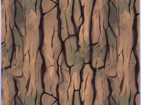 Stylized Bark Seamless Texture CG Textures