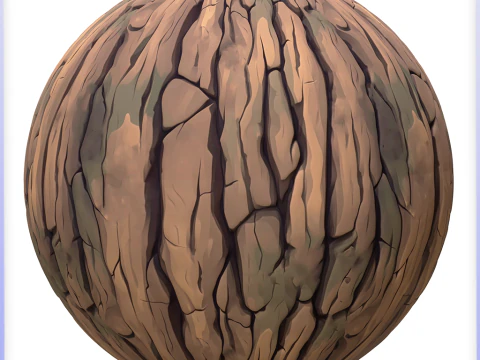 Stylized Bark Seamless Texture CG Textures