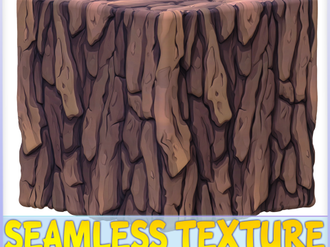 Stylized Bark Seamless Texture CG 텍스쳐