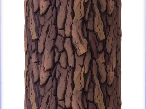 Stylized Bark Seamless Texture CG Textures