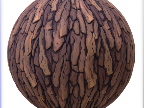 Stylized Bark Seamless Texture CG Texturen
