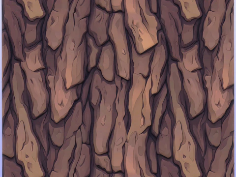Stylized Bark Seamless Texture CG Textures
