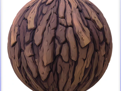 Stylized Bark Seamless Texture CG Textures
