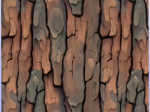Stylized Bark Seamless Texture CG Textures