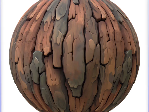 Stylized Bark Seamless Texture CG Textures