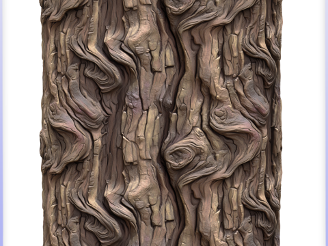 Stylized Bark Seamless Texture CG Текстури