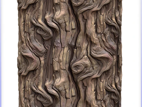 Stylized Bark Seamless Texture CG Textures