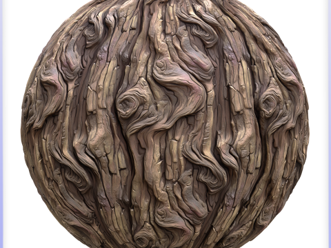 Stylized Bark Seamless Texture CG Текстури