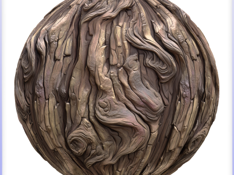 Stylized Bark Seamless Texture CG Текстури