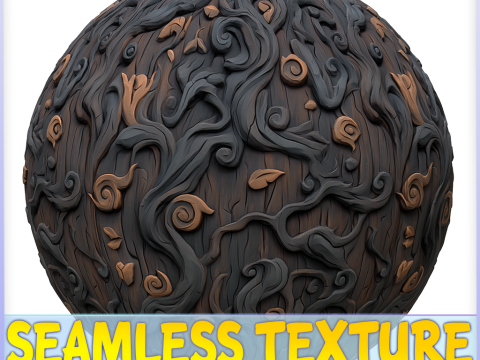 Stylized Bark Seamless Texture CG Dokuları