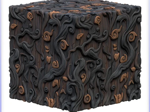 Stylized Bark Seamless Texture CG Textures