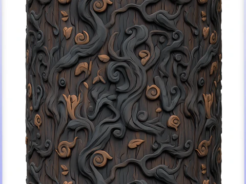 Stylized Bark Seamless Texture CG Textures