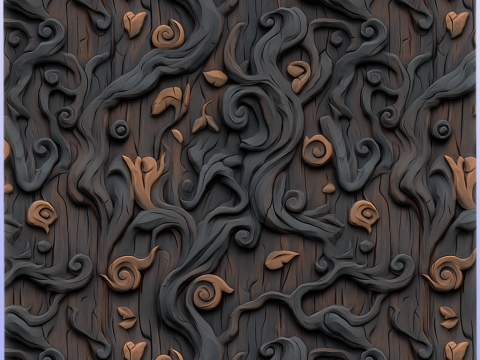 Stylized Bark Seamless Texture CG Texturen