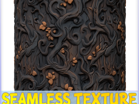 Stylized Bark Seamless Texture CG 텍스쳐