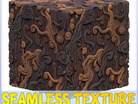 Stylized Bark Seamless Texture CG Textures