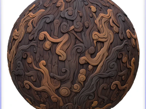 Stylized Bark Seamless Texture CG Textures