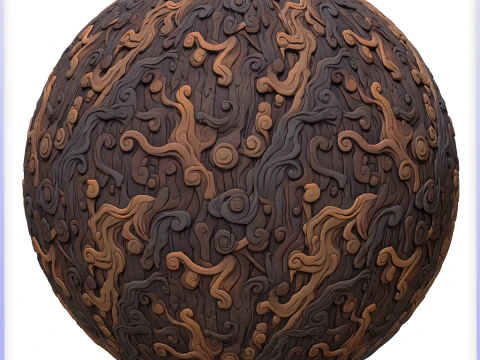 Stylized Bark Seamless Texture CG Textures