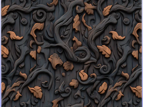 Stylized Bark Seamless Texture CG Textures
