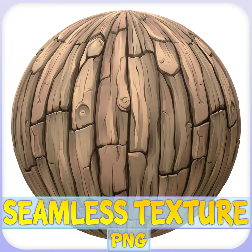 Stylized Bark Seamless Texture CG Textures .c4d .max .obj .3ds .fbx .stl .blend 