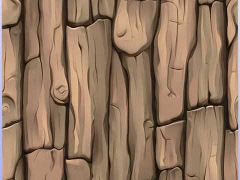 Stylized Bark Seamless Texture CG टेक्स्चर्स