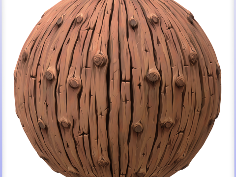 Stylized Bark Seamless Texture Tekstur CG