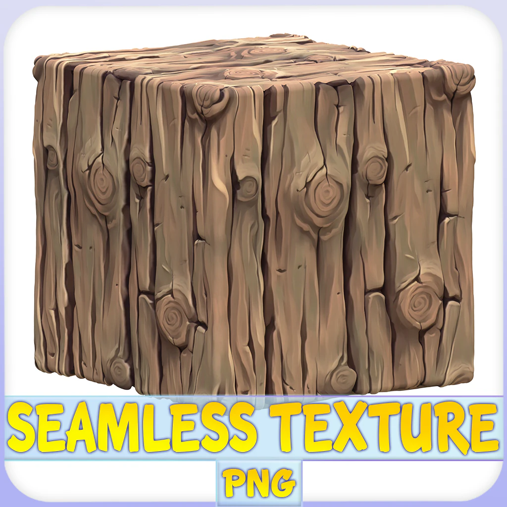 Stylized Bark Seamless Texture CG Textures .c4d .max .obj .3ds .fbx .stl .blend