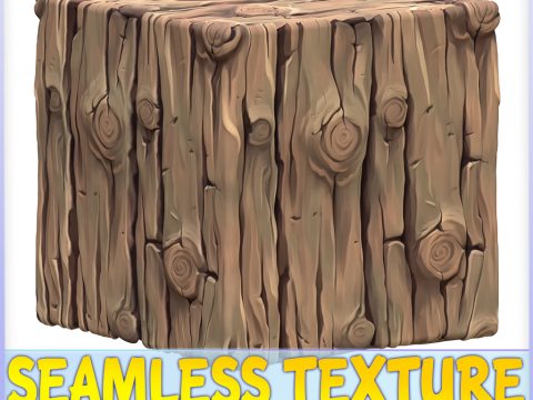 Stylized Bark Seamless Texture Texturas CG