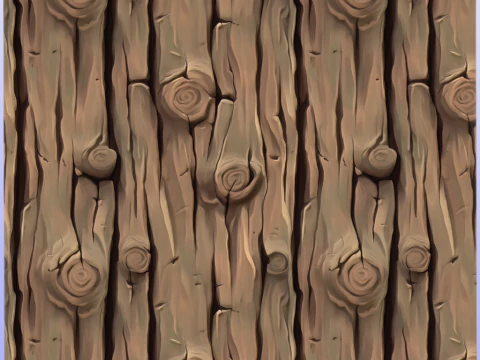 Stylized Bark Seamless Texture CG Textures