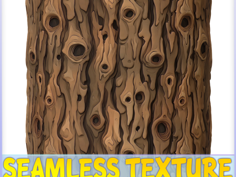 Stylized Bark Seamless Texture CG Texturen