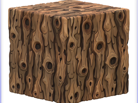 Stylized Bark Seamless Texture CG टेक्स्चर्स