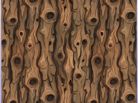 Stylized Bark Seamless Texture CG Textures