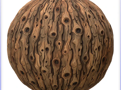 Stylized Bark Seamless Texture CG Textures