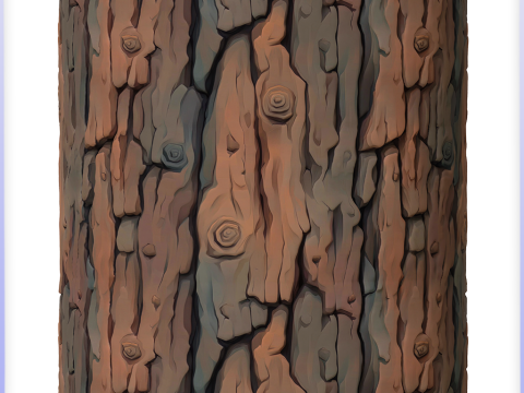Stylized Bark Seamless Texture Texturas CG